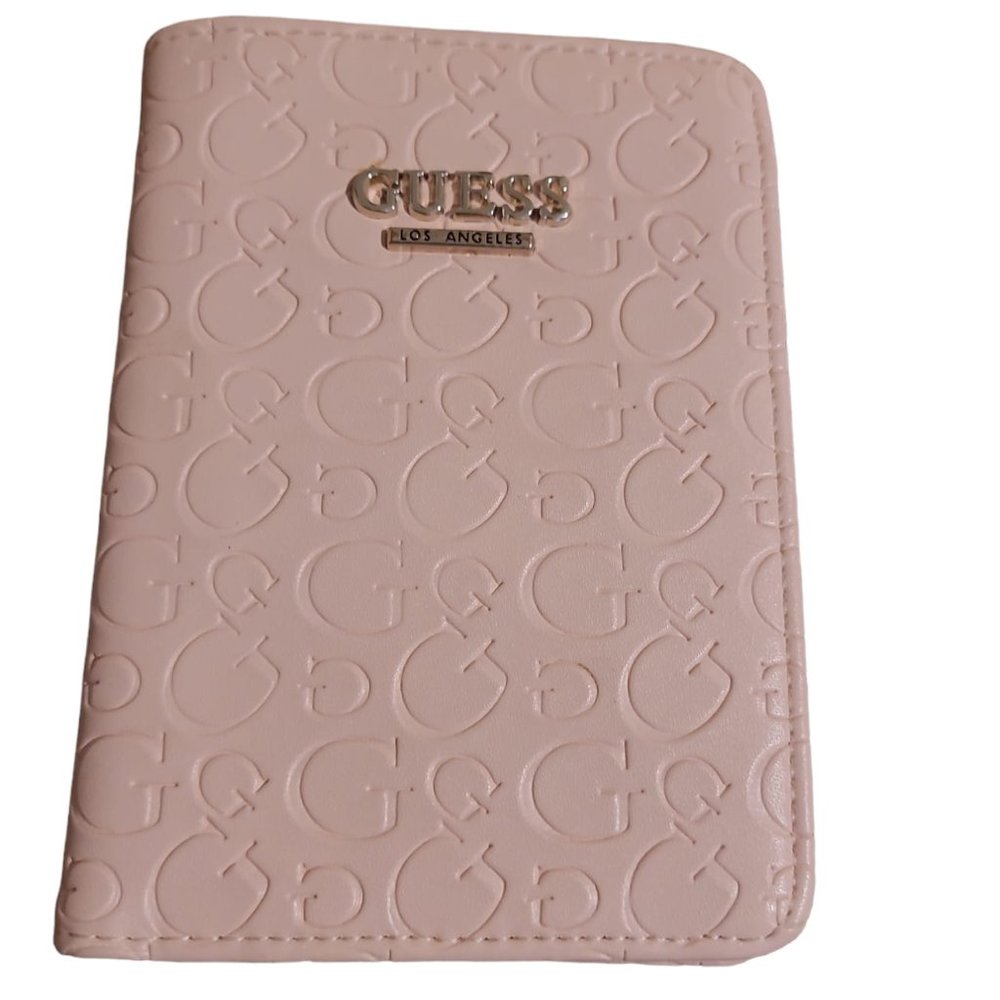 Guess wallet Passport Case featuring card holder compartment, logo on front